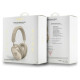 Guess Bluetooth 5.3 Metallic Triangle Logo Gold Over-Ear Headphones