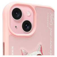 Nimmy Glasses Cool Cat iPhone 15 Case - Pink