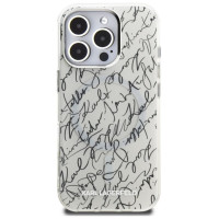 Karl Lagerfeld IML Karl Script Pattern MagSafe Case for iPhone 16 Pro Max - White