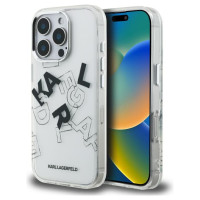 Karl Lagerfeld IML Sketched Graphic Case for iPhone 16 Pro Max - Clear