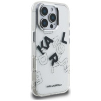 Karl Lagerfeld IML Sketched Graphic Case for iPhone 16 Pro - Clear