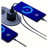 3Mk Protection 3mk Hyper GaN Charger 20W QC4+ PD PPS USB-C USB-A Wall Charger - Black