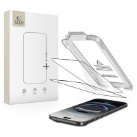 Tech-Protect Quick Set+ 2-pack tempered glass for iPhone 17 Air - black