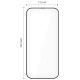 Tech-Protect Quick Set+ 2-pack tempered glass for iPhone 17 Air - black