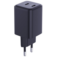 3Mk Protection 3mk Hyper Charger PD 45W QC4+ PPS 2C Super-Fast Charge 2.0 Wall Charger - Black