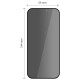Tech-Protect Quick Set Spy+ Privacy Glass 2-pack for iPhone 14 Pro