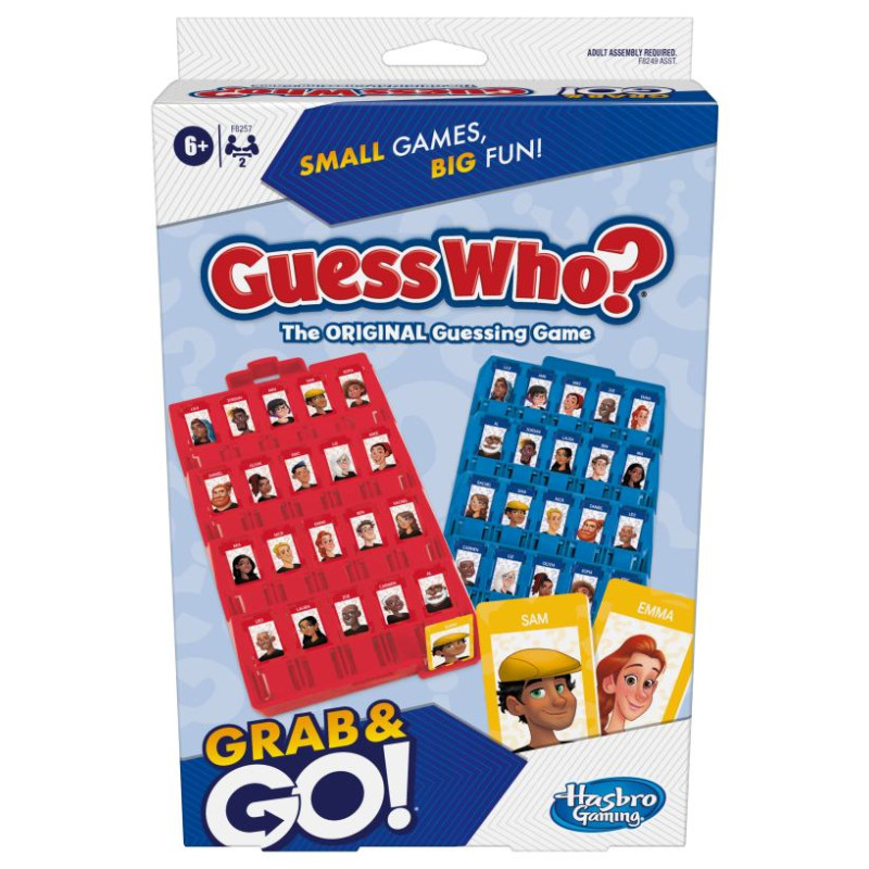 Hasbro Gaming Ceļojumu spēle Guess Who Grab&Go