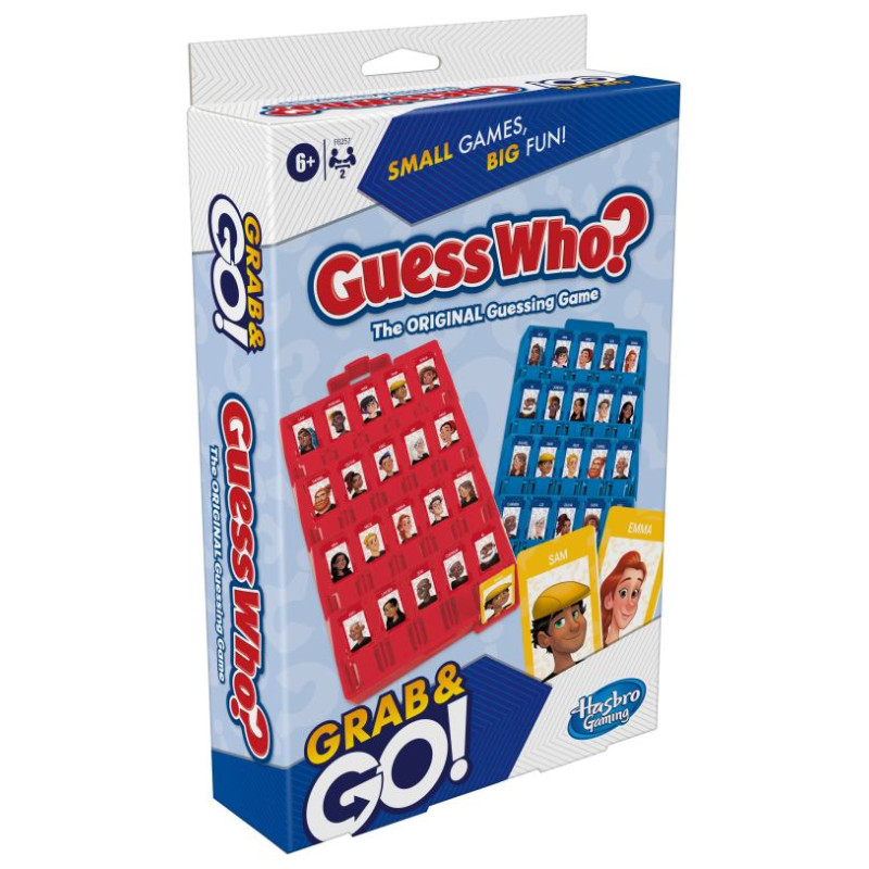 Hasbro Gaming Ceļojumu spēle Guess Who Grab&Go