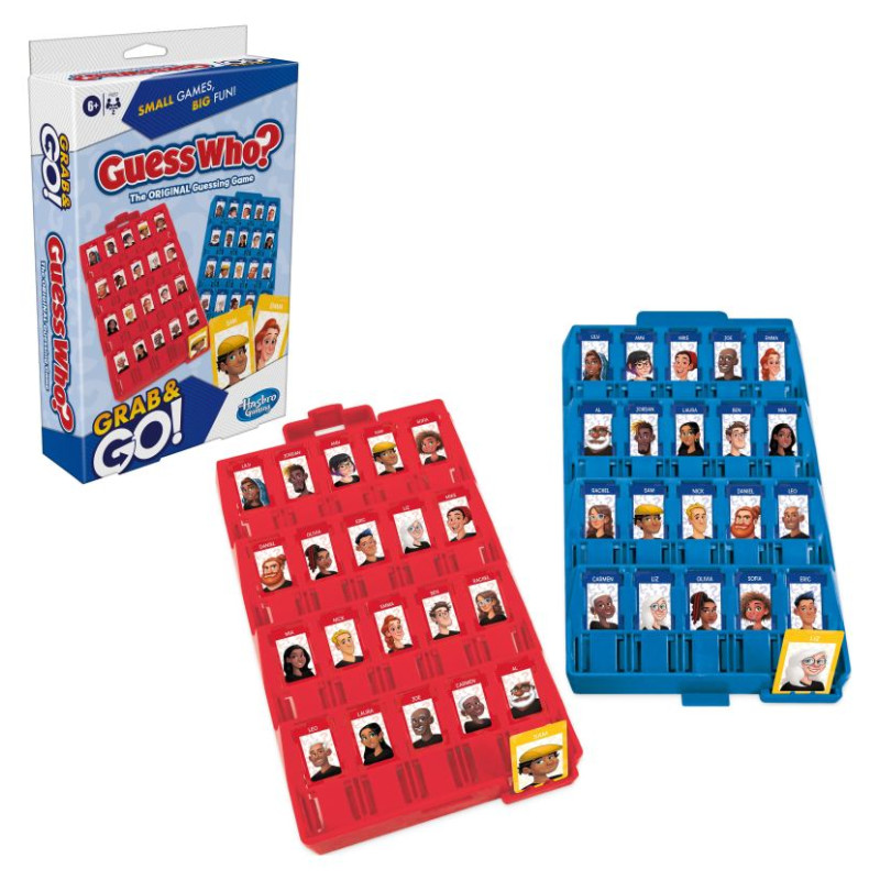 Hasbro Gaming Ceļojumu spēle Guess Who Grab&Go