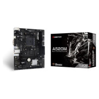 Biostar Mainboard|BIOSTAR|AMD A520|SAM4|Micro-ATX|Memory DDR4|Memory slots 2|2xPCI-Express 3.0 1x|1xPCI-Express 3.0 16x|1xM.2|1x15pin D-sub|1xHDMI|4xUSB 2.0|2xUSB 3.2|1xPS/2|1xRJ45|3xAudio port|A520MHP