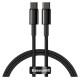 Baseus CATWJ-01 USB-C - USB-C PD QC cable 100W 5A 1m - black