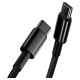 Baseus CATWJ-01 USB-C - USB-C PD QC cable 100W 5A 1m - black