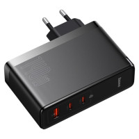 Baseus GaN5 Pro fast charger 2xUSB-C + USB 140W EU black (CCGP100201)