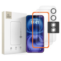 Tech-Protect Easy Set+ 3-pack tempered glass for iPhone 17 - transparent