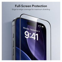 ESR UltraFit Tempered Glass 2-pack for iPhone 16 Pro / 17 - transparent