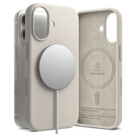 Ringke Silicone Magnetic MagSafe Case for iPhone 17 - Beige