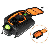 Rockbros A6-6 bicycle bag for trunk, 35 l, with fold-out pockets - black