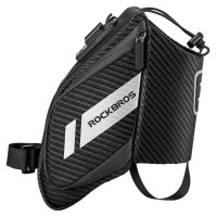 Rockbros C32BK saddle bag 1.5 l with water bottle pocket - black