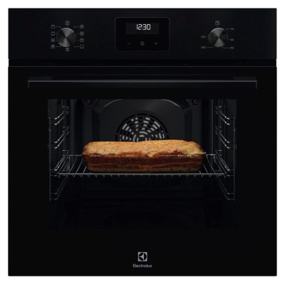 Electrolux cepe&scaron;krāsns ar riņķa sildelementu, iebūv., 65l, melna - LOF3H10BK