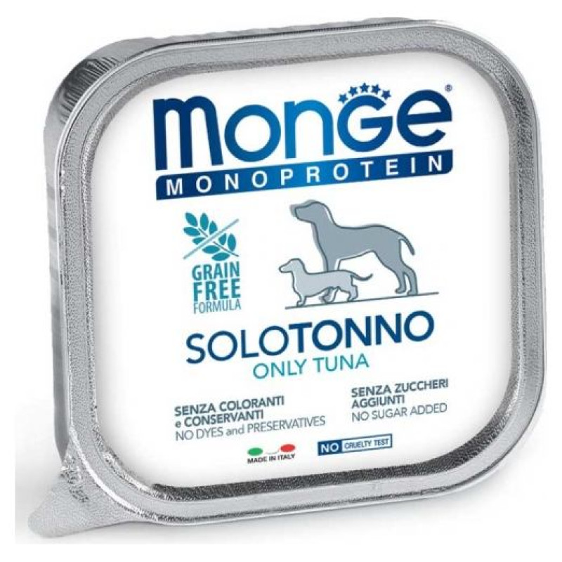 Monge Dog Monoprotein Pate Only Tuna 150 g