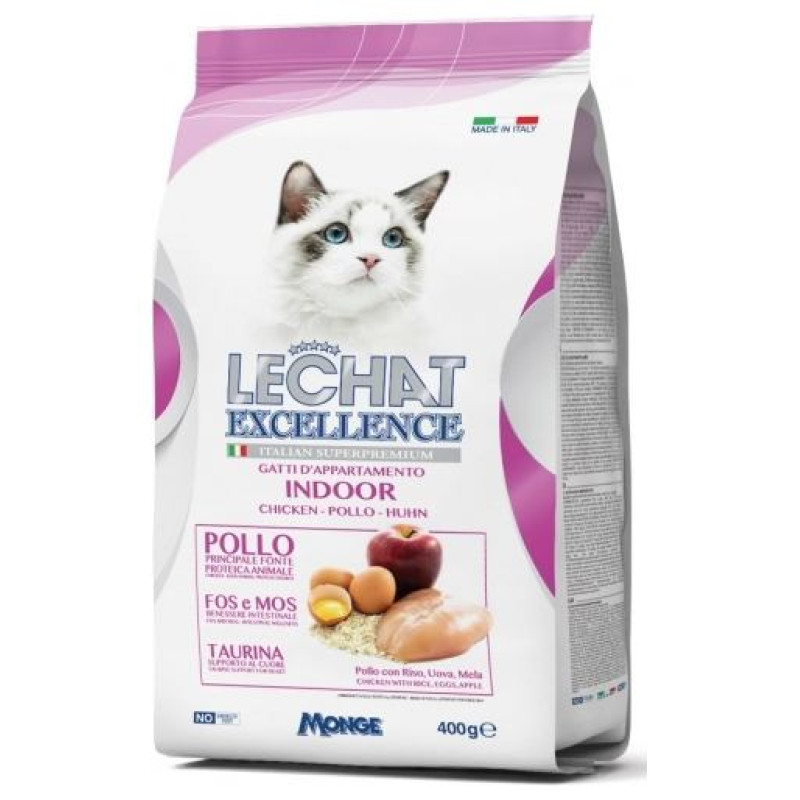 Lechat Excellence Indoor 0,4 kg - barība kaķiem