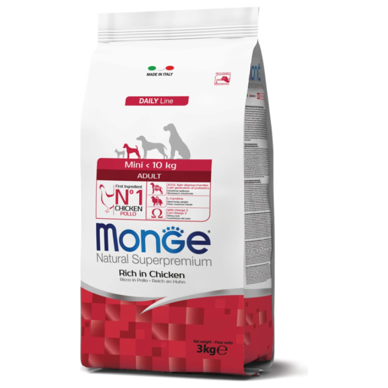 Monge Dog Mini Adult Rich in Chicken 3 kg