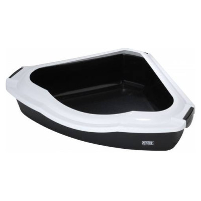 Europet Bernina Atvērtā kaķu stūra tualete CANTO (M) 38x56x14 cm melns