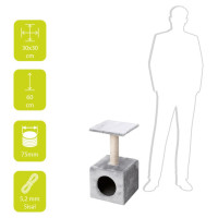 Europet Bernina Nagu asināmais ABEY 30x30x60cm pelēks