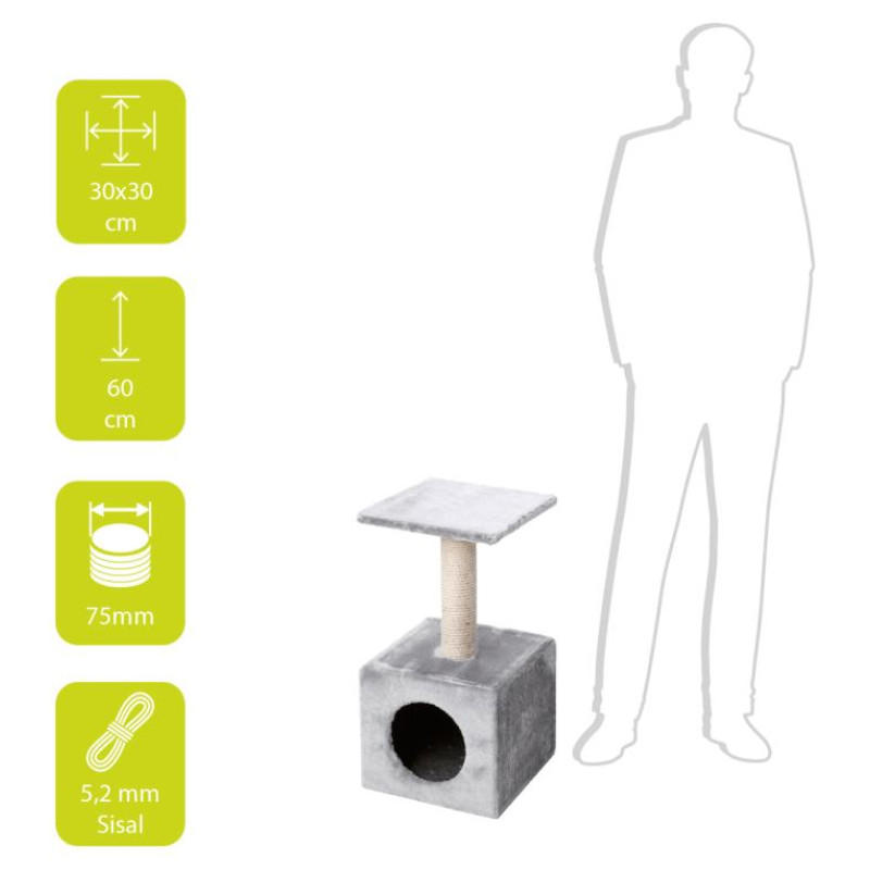 Europet Bernina Nagu asināmais ABEY 30x30x60cm pelēks