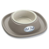 Georplast Plastmasas bļoda ar gumijas paliktni SOFT TOUCH 20x3,5cm, daž.krāsas