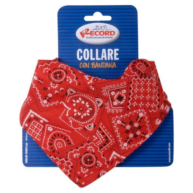 Record Kakla siksna regulējama ar bandanu 1,6 x 30/45 cm sarkana