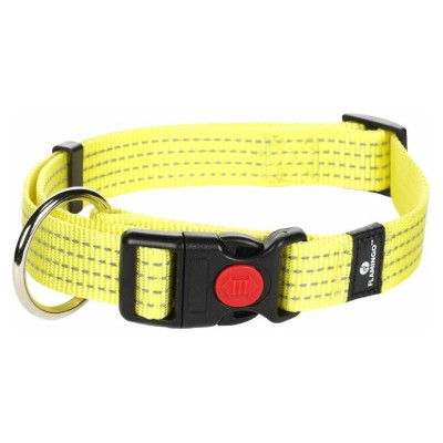 Flamingo atstarojo&scaron;a kakla siksna 45-65cm, 25mm yellow