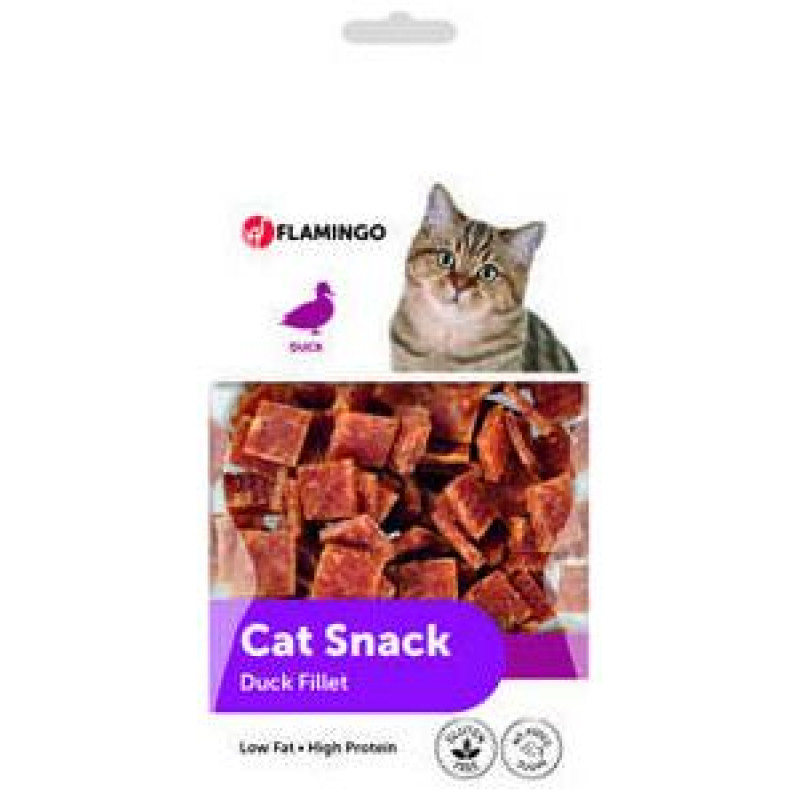 Flamingo gardumi kaķiem DUCK FILLET BITES 50g.