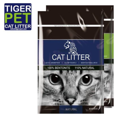 Tiger Pet Natural 10 l - cementējo&scaron;i pakai&scaron;i kaķu tualetei bez aromāta