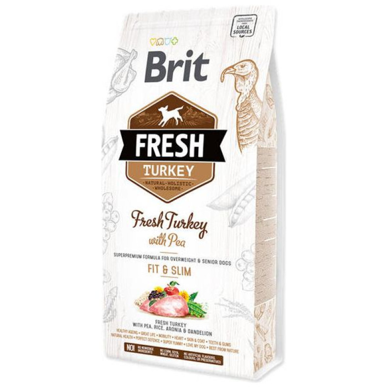 Brit Fresh Turkey with Pea Light Fit & Slim 2,5 kg barība suņiem