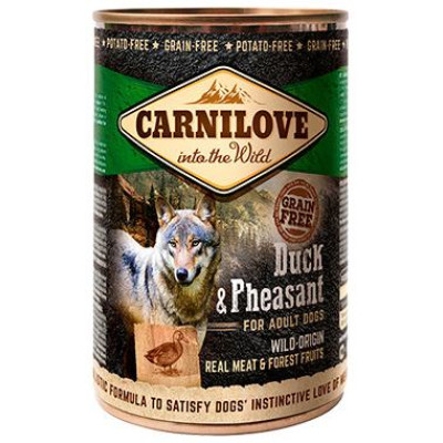 Carnilove Wild Meat Duck & Pheasant 400 g konservi suņiem