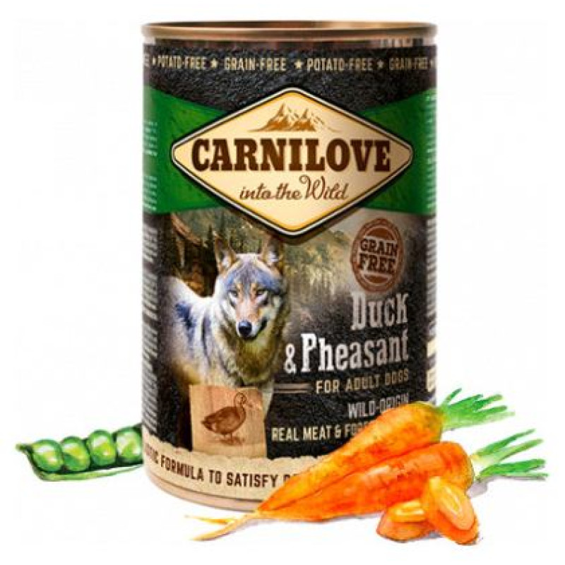 Carnilove Wild Meat Duck & Pheasant 400 g konservi suņiem