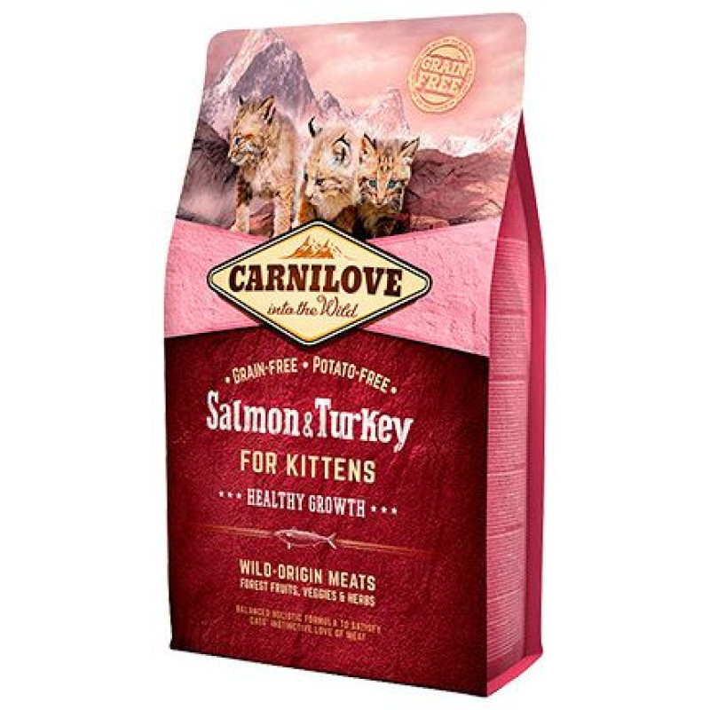 Carnilove Salmon & Turkey for Kittens 2 kg barība kaķiem