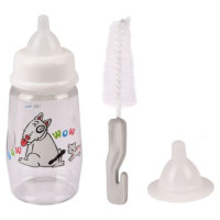 Flamingo barošanas pudelīte ar otiņu 140ml