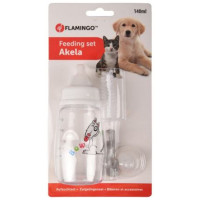 Flamingo barošanas pudelīte ar otiņu 140ml