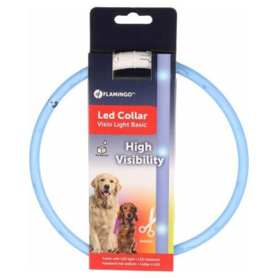 Flamingo LED kakla siksna VISIO BLUE 70 cm