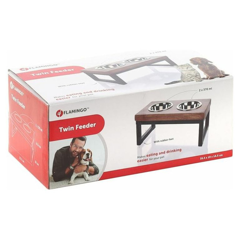 Flamingo statīvs ar bļodām 35,5x19x14,5CM 370ML