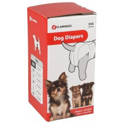 Flamingo autiņi suņiem XXS 20-28cm 12gab.
