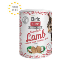 Brit Care Cat Snack Superfruits Lamb 100 g  papildbarība kaķiem