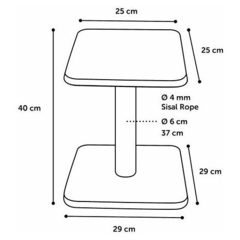 Flamingo nagu asināmais 29x29x40cm bē&scaron;s