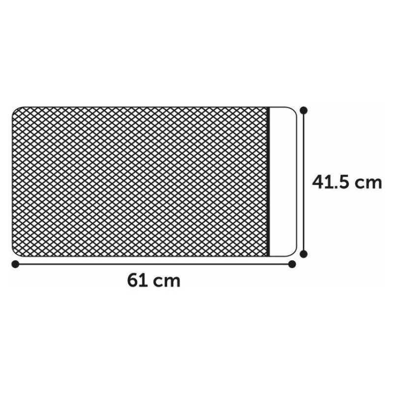 Flamingo paklājs pie kaķu tualetes 61x41x1,3cm melns