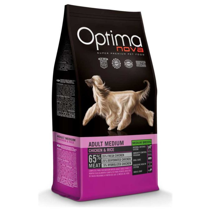 Optimanova Adult Medium Chicken & Rice 12 kg