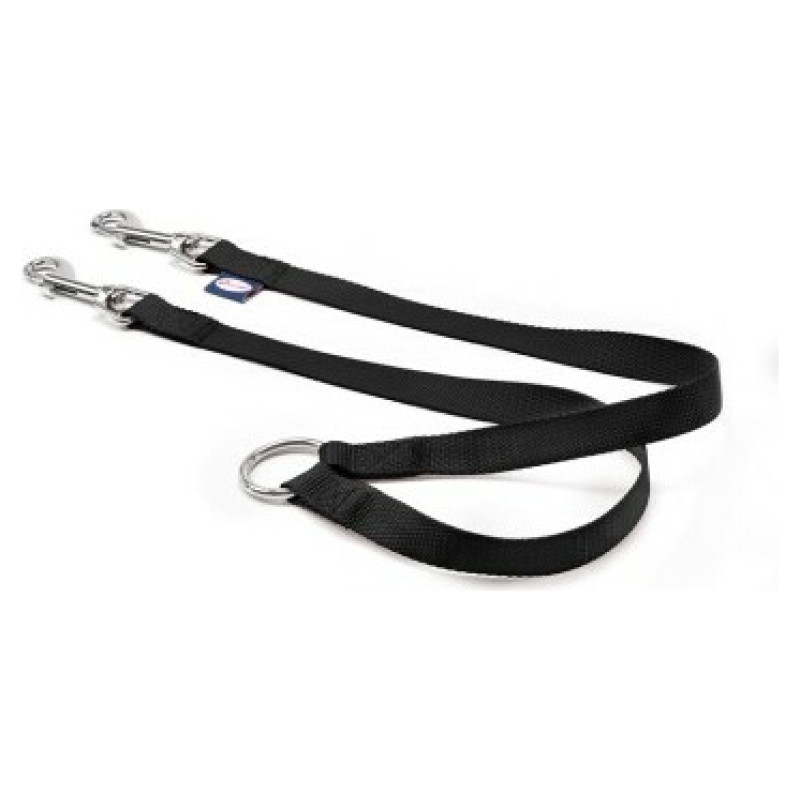 Record Dubultā pavada 2 x45 cm melna