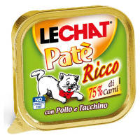 Monge LeChat patè chicken and turkey 100 g - konservi kaķiem