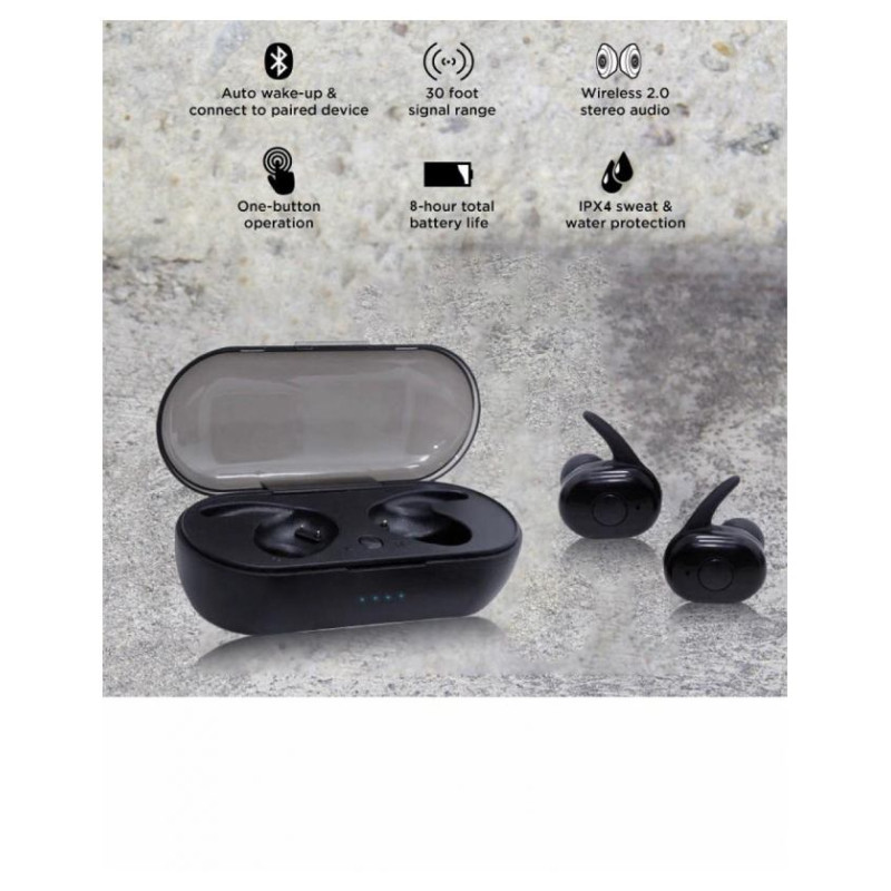 V.silencer Ture Wireless Earbuds Black/Red
